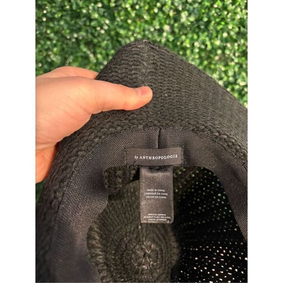 Anthropologie Marcessa Textured Rancher Black Hat - Picture 3 of 4